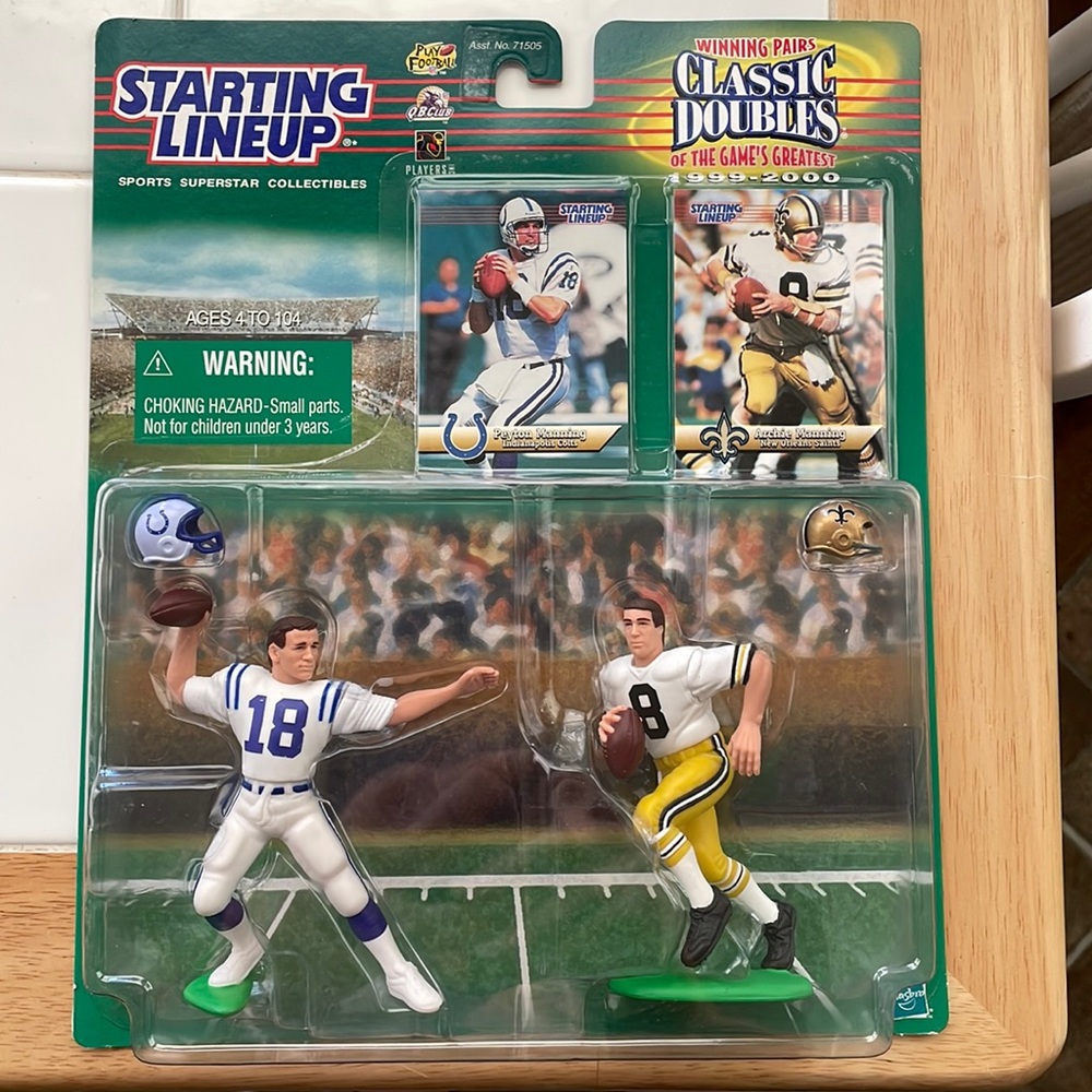 Starting Lineup NFL Football Classic Doubles Peyton Manning and Archie Manning